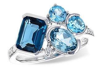 A282-25219: LDS RG 3.08 BLUE TOPAZ TW 3.15 TGW