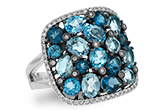 B196-77937: LDS RG 3.67 BLUE TOPAZ 3.94 TGW