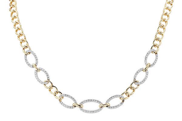 C283-11582: NECKLACE 1.12 TW (17")(INCLUDES BAR LINKS)