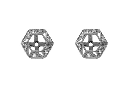 G009-54282: EARRING JACKETS .08 TW (FOR 0.50-1.00 CT TW STUDS)