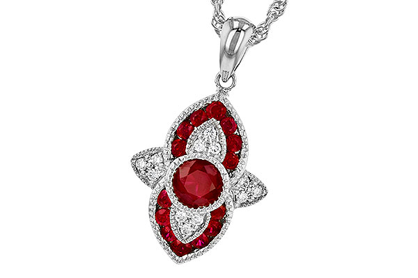 G282-21618: NECK .63 TW RUBY .70 TGW