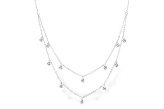 G283-10709: NECKLACE .22 TW (18 INCHES)