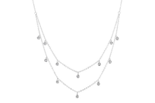 G283-10709: NECKLACE .22 TW (18 INCHES)