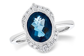 H282-26145: LDS RG 1.86 LONDON BLUE TOPAZ 2.00 TGW