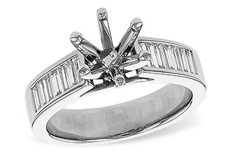 H284-00691: LDS SEMI DIA RG .50 TW BAGUETTES