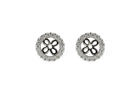 M196-77009: EARRING JACKETS .24 TW (FOR 0.75-1.00 CT TW STUDS)