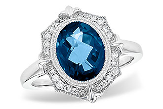 M199-53372: LDS RG 3.00 LONDON BLUE TOPAZ 3.16 TGW